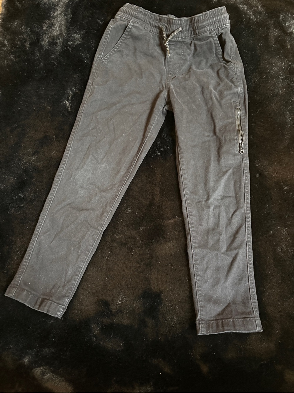 The Children's Place Charcoal Gray Jogger Pants with Zip Pocket